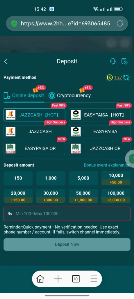 HH98 Easypaisa And Jazzcash App