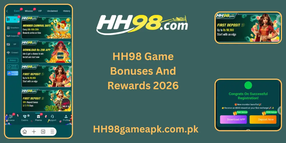 HH98 Game Bonuses And Rewards