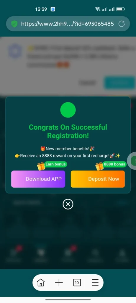 HH98 Welcome Bonus
